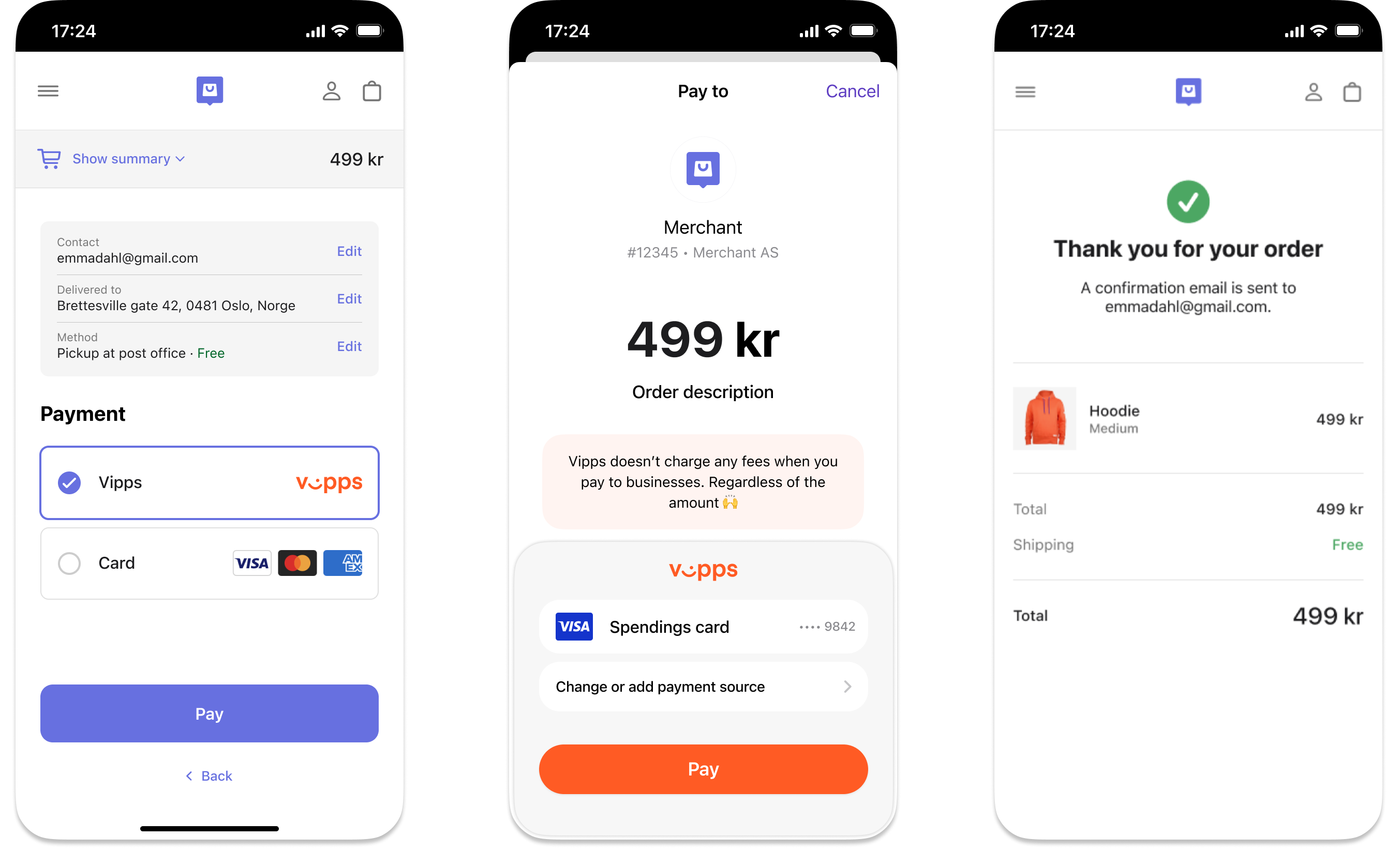 App switch flow in Vipps
