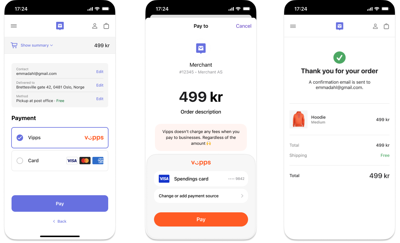 App switch flow in Vipps