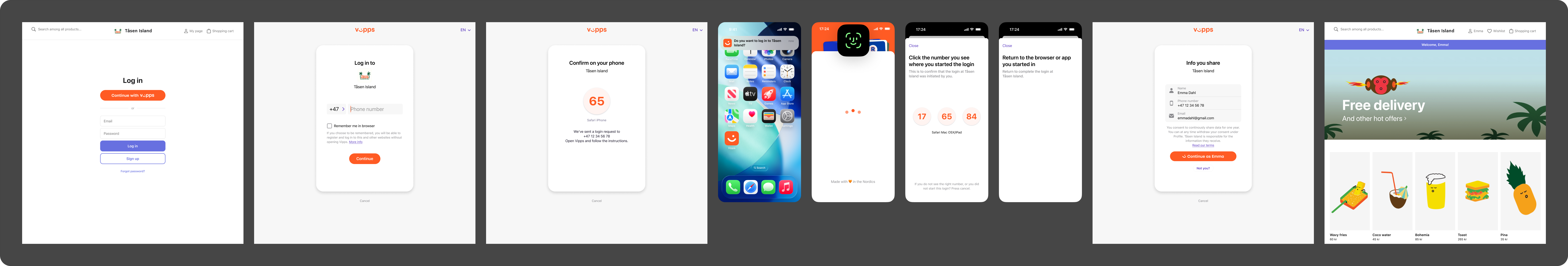 Vipps first-time login from desktop (opens in a new tab)
