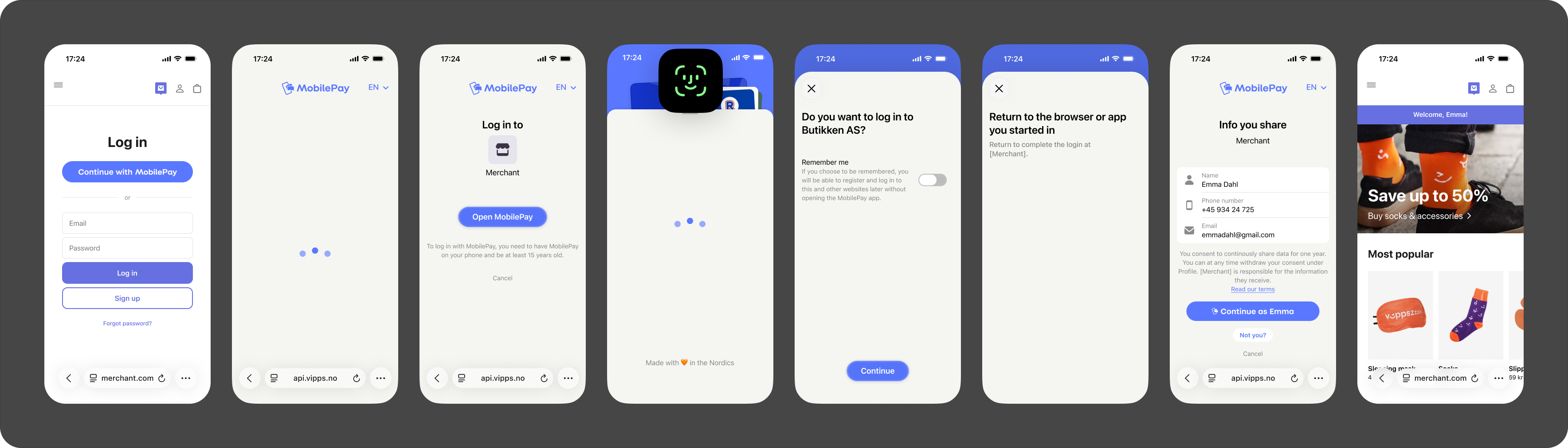 Mobile flow with app-switch