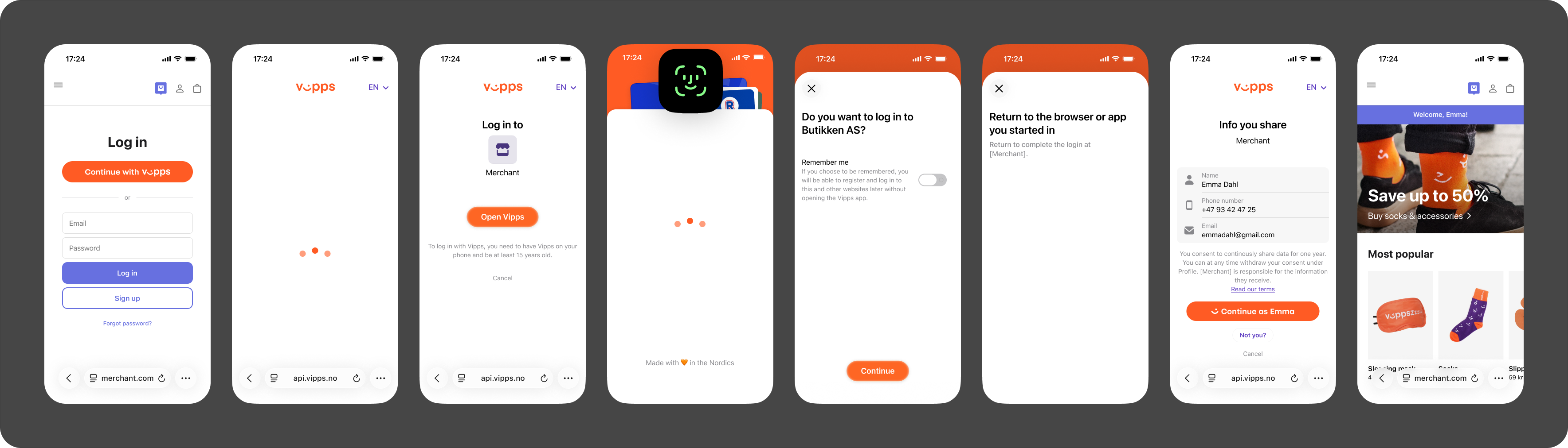 Mobile flow with app-switch