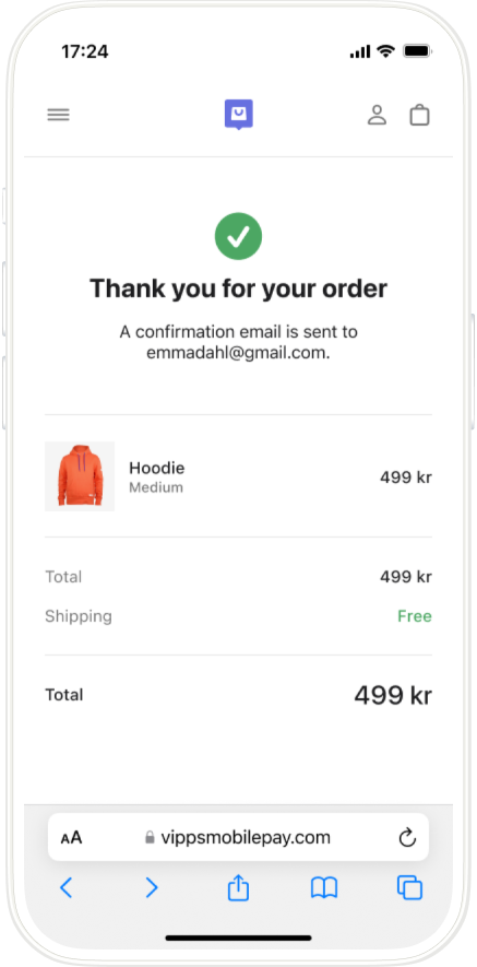 Order confirmation