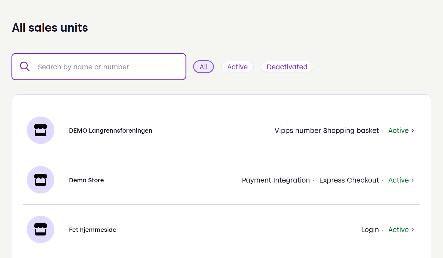 Find sales unit from sidebar