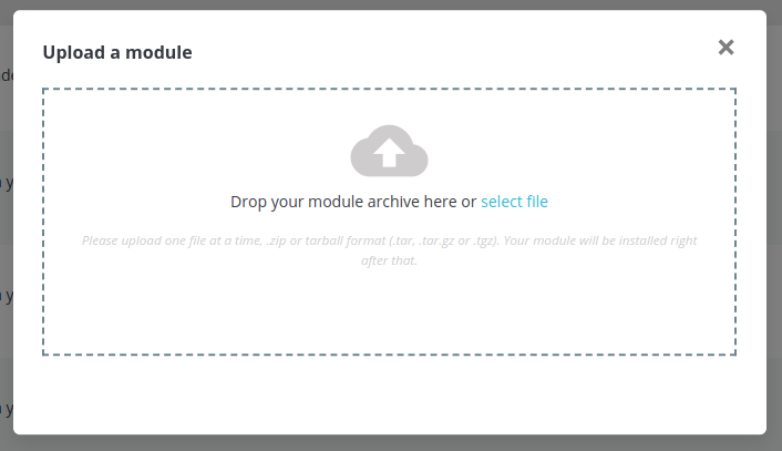 Select the module